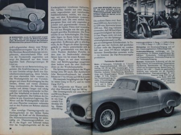 "Hobby - Das Magazin der Technik" 1954 Fiat V8 Technik-Magazin (6578)